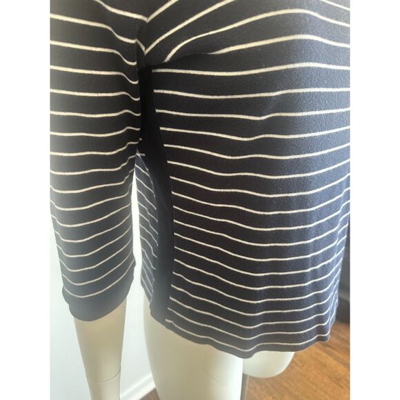 Lauren Ralph Lauren t shirt, navy blue/white stripe, Size M. - Picture 7 of 9
